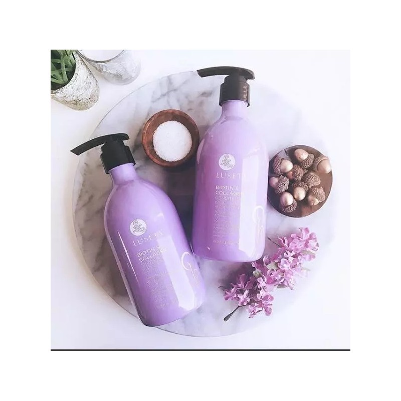 Luseta Biotin Collagen Strength Shampoo&Conditioner Prevent Hair Loss 16oz Duo