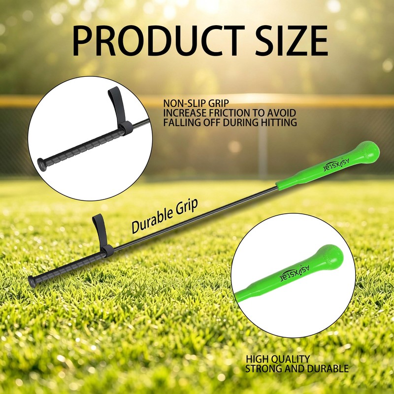 Asyxstar Baseball Hitting Stick Batting Swing Trainer, 54" with Realistic
