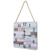 Wall Clock Industrial Style Silent Quartz Movement Density Board Large