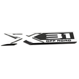 SSDD X31 Off Road Emblem 3D Side Badge Sticker Replacement for 2019-2022 GMC Sierra GM 84682662 (Chrome/Black) (CH-X 31-1)