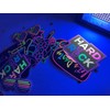 16 Pcs Glow Neon Photo Booth Props with Stick, Let's