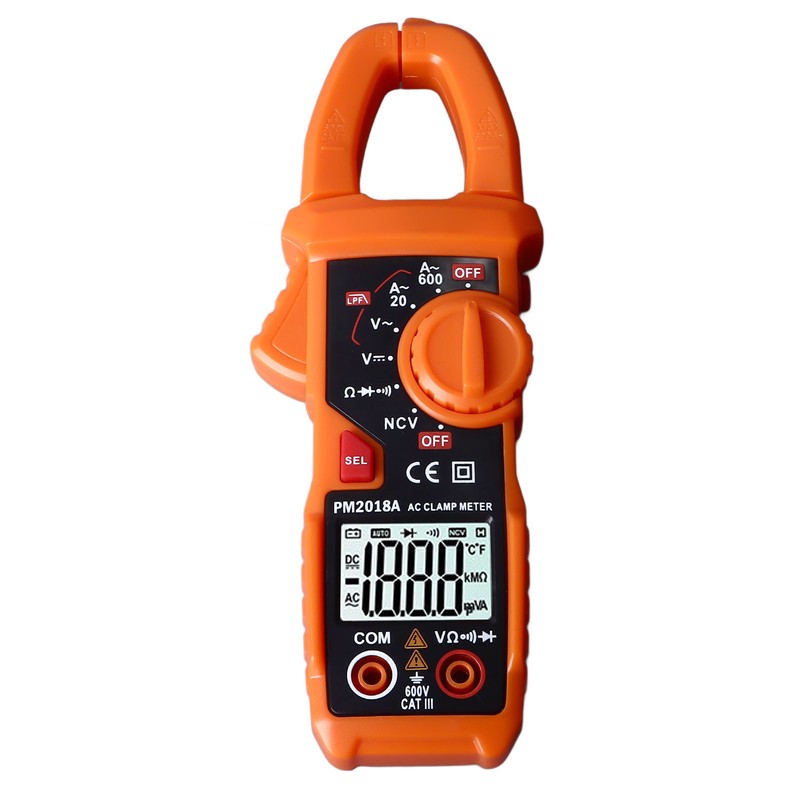 Clamp Multimeter High Accuracy Backlight Display Digital Clamp Amp Volt