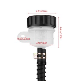 Motorcycle Brake Master Cylinder, Motorcycle Rear Foot Brake Hydraulic Master Cylinder Pump Replacement for GSXR 600 750 1000 1100 1300