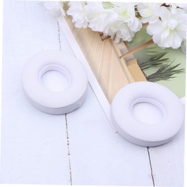 CAXUSD 2pcs Replacement Ear Pads for Wireless Headphones Comfortable Sponge Cushions Compatible Headsets White