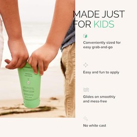 MDSolarSciences Mineral KidCreme SPF 50 – Protector solar suave resistente al agua para niños – Hipoalergénico de amplio espectro para rostro y cuerpo