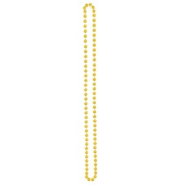 Lizzy 120cm Long Pearl Bead Necklace Rope Chain Vintage Wedding Bridal Costume | 1920's Accessories Flapper Costume (Neon Yellow)