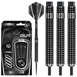 Winmau Juego de Dardos de Punta de Acero de aleación de tungsteno 90% Opaco, 26 g
