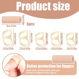 IKOPFLN 10 Stück fingerschiene kleiner finger fingerschiene mittelfinger fingerschiene ringfinger, Fingerschutz Ovale Fingerschiene, Fingergelenkschutz, Mallet-Fingerschiene