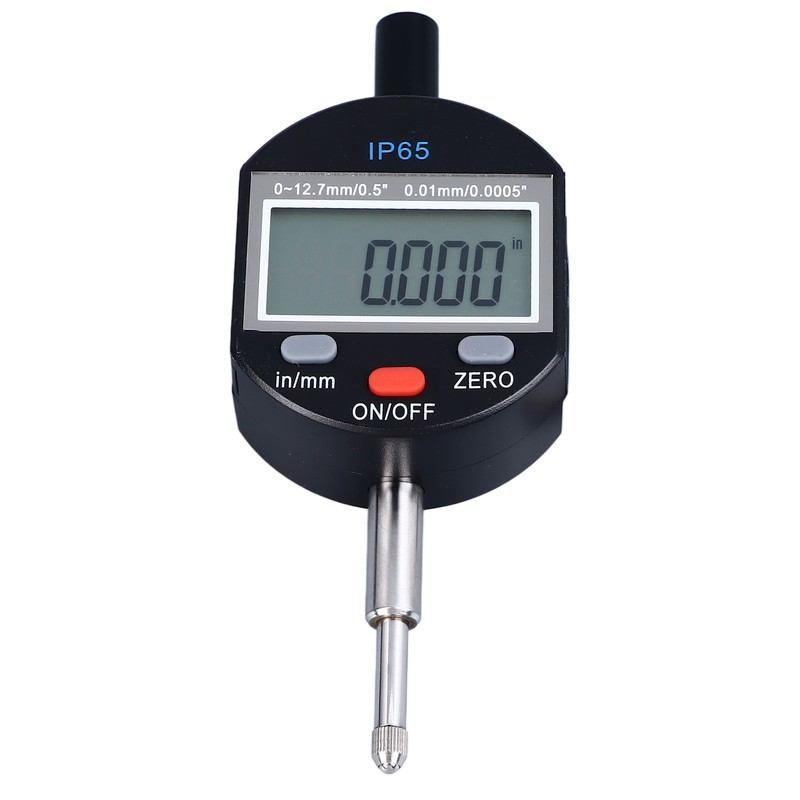 Digital Dial Indicator 0‑12.7mm Range 0.01mm Resolution IP65 Waterproof Digital