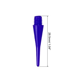 PATIKIL Plastic Dart Tips, 30 Pack 2BA Thread Soft Dart Tips Plastic Tip Soft Tip, Blue