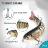Voyagers Fishing Lures Head Soft Plastic with Paddle Tail Swimbait