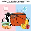 Sports Balls Soccer Baseball Basketball Premium Insulated Lunch Bag, Leak
