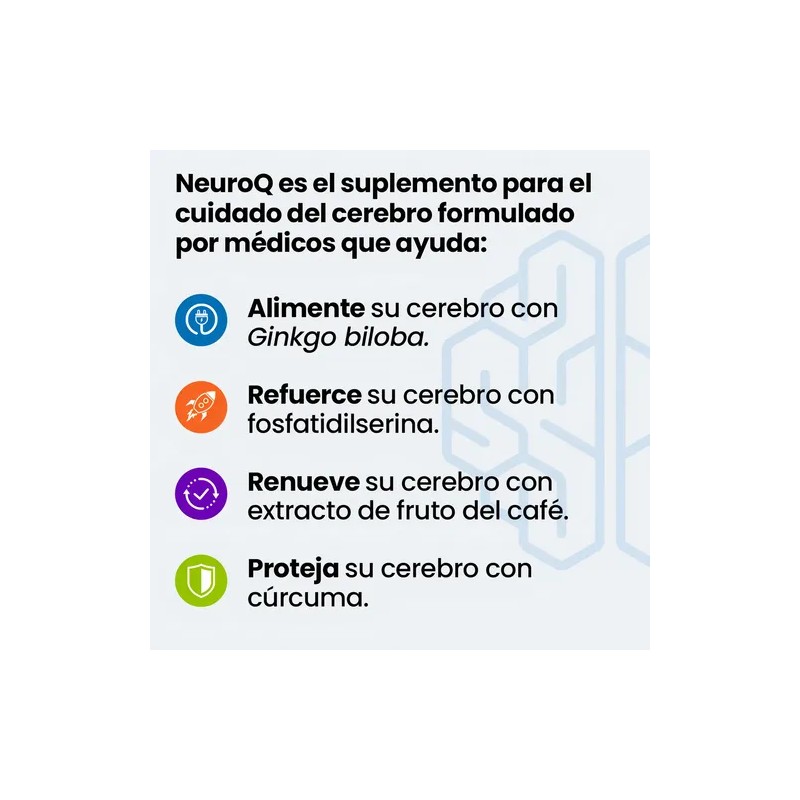 NeuroQ Memoria y Concentracin LifeSeasons, Suplemento en Cpsulas para Enfoque