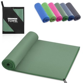 YC Kitchen Microfibre Towel, Quick-Absorbing Microfibre Fitness Towel, Suitable for Sports Towel, Travel Towel, Beach Towel, 40 x 80 cm
