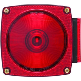 ON1E LED Lamp 4-3/4" Square Red Under 80" Right Hand Stud Mont Stop, Tail & Turn Light for Trailers