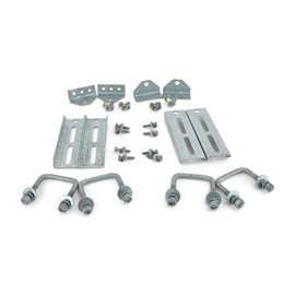 Sturdy Built (4) 8" Galvanized Swivel Top Bunk Bracket Kit with Hardware for 2x3 Boat Trailer Crossmember