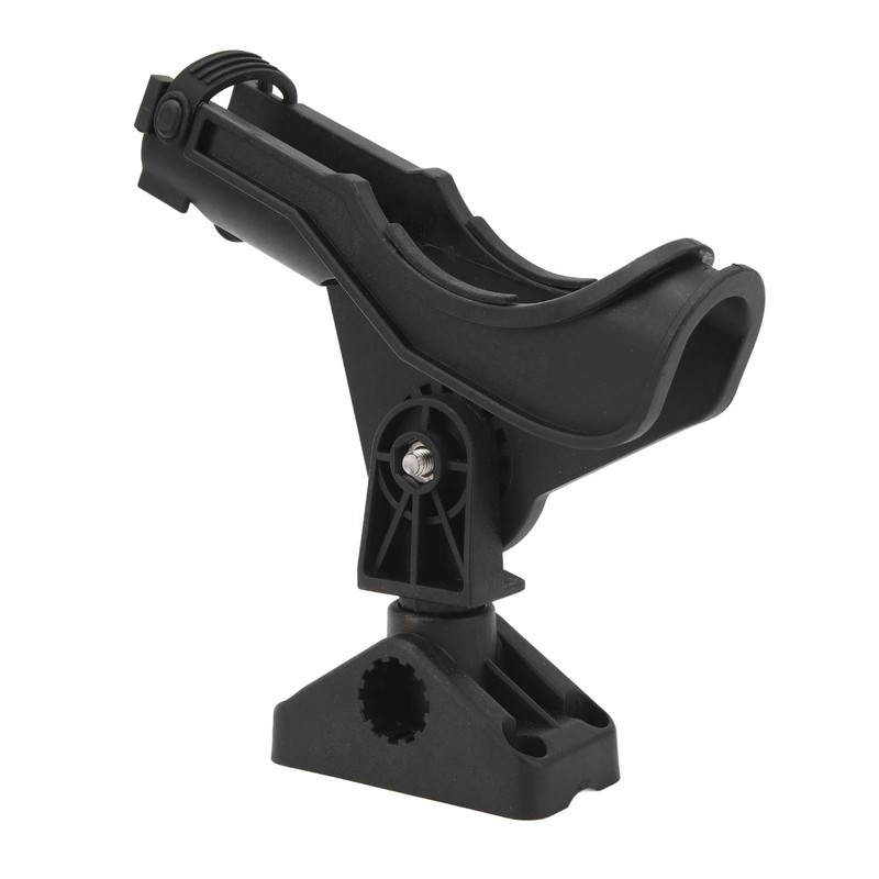 Fishing Rod Holder Clamp Base 360° Adjustable Rotating Weatherproof Open
