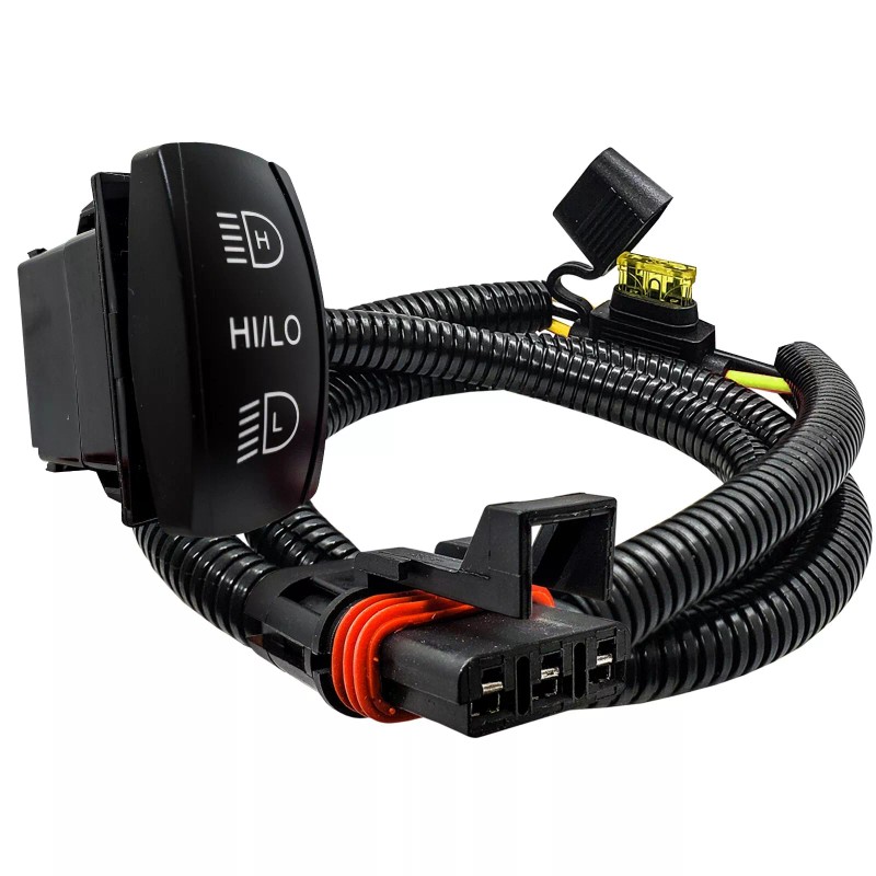 OZ-USA HI/LO LED Light On/Off/On Rocker Switch Pulse Power Busbar