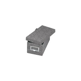 Globe-Weis/Pendaflex Fiberboard Index Card Storage Box, 3 x 5 Inches Card Size, Black Agate (93 BLA)