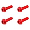 ディーアールシー(DRC) アルミテーパーボルト M6x20mm 4個入り レッド ダートフリーク DIRTFREAK F7728(旧品番:D58-52-220)