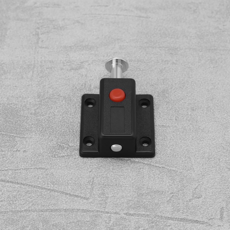 LT Easiyl 4pcs Black Plastic Push Button Spring Loaded Automatic