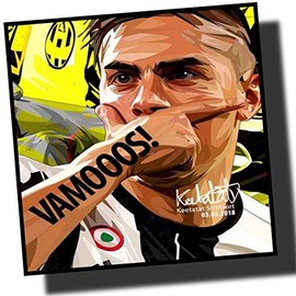 51*51 cm Extra Large Size Famous Popart Gallery Paul, dyibara Juventus Football Club International Soccer gurafikkua-topaneru Wood Poster Decor for