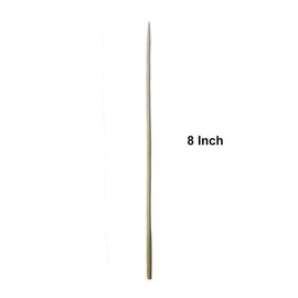 Four Leaf Barbecue Skewers Sticks Natural Bamboo Skewers Wooden Barbecue Sticks for BBQ Roast Kabab Grill Chicken Tikka Fruit Salad (80 Sticks, 8 Inch)