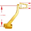PJMTCUSTOM Gold CNC Foot Controls Brake Shifter Shift Levers Fits
