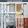 ZHEGE Outdoor Padlock Weatherproof, 4 Digit Padlocks with Code, Heavy