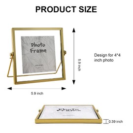 Merkaunis 12 Pieces Glass Picture Frame Metal Floating Frame
