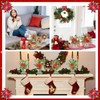 Kosiz 9 Pcs Christmas Poinsettia Flower Diamond Painting Tabletop Decorations