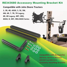 Datrenm RE343680 Monitor Mounting Bracket Kit,Bracket Kit Fits for John Deere Popular Tractor,Fits JD Tractor Model6R, 7R, 8R, 8RT, 8RX, 9R, 9RT, 9RX and Other Series