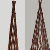 Expandable Teepee Wicker Plant Trellis,Obelisk Trellis for Climbing Plants Outdoor,