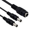 Duttek CCTV Power Splitter Cable, DC 5.5 x 2.1 mm,