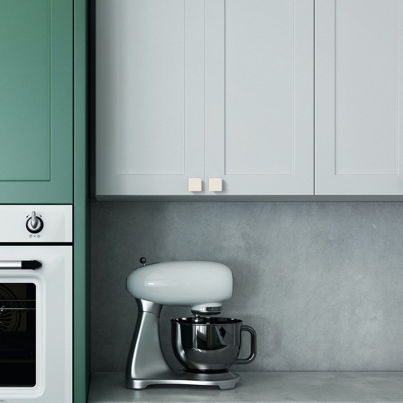 Asidrama 5 Pack 1-1/4 inch Brushed Satin Nickel Kitchen Cabinet