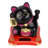 Lucky Cat Solar Powered Cute Decorative Wealth Welcoming Waving Fortune