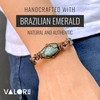 VALOR 835 Natural Crystal Bracelet for Men - NEW Genuine