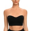 ANGOOL Bandeau Strapless Bra Women's without Underwire Padded Bralette Bra