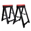 Dragway Tools Foldable PVC Sawhorse Pair 500-Lb. Capacity