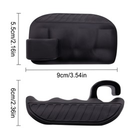 Noviatrix 2 Stücks Fitness Griffpolster, Rutsch- und Geruchsabweisend, Griffpads Ergonomisch Gestaltet, Griffpolster für Krafttraining, Fitnesstraining, Crosstraining und Fitnesszentren