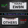 Bling Rhinestone License Plate Frame for Women，Diamond Sparkly Frames| Stainless