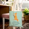 Mr. & Mrs. Panda Fox Guitar Shopping Bag, turquoise