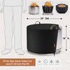 [2025 Upgraded 900D Fabric] Fire Pit Cover Round for Solo