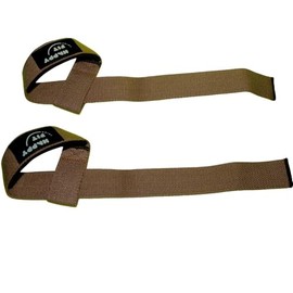 Straps de Levantamiento Color Beige – Correas Antideslizantes para Gimnasio, Muñequeras Ajustables con Acolchado Neopreno, Powerlifting, Crossfit y Pesas