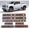 GM Auto Black Red Doors 2500HD Rear Silverado Hood Duramax