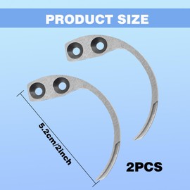 Security Tag Remover, 2 Pcs Magnetic Hooks, Magnetic Hook, Supermarket EAS Detacher, Silver Security Tag Accessories, Security Label Hook Key Detacher Handheld Clothing Alarm Remover Label Clasp