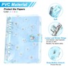 PATIKIL A6 Flower Clear Binder Cover, Soft PVC Loose Leaf