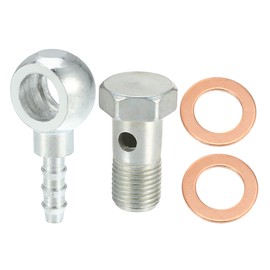 QUARKZMAN 2 Sets Hollow Screw M10 Washer Kit 10 mm Diameter Hollow Screws Brake Accessories Adapter