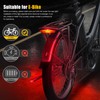 Amitor E Bike Rear Light with Brake Light & Reflector,