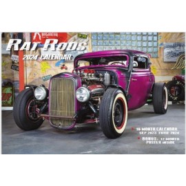 KMA 2024 RAT RODS DELUXE WALL CALENDAR  old school ford chevy  greaser racing auto